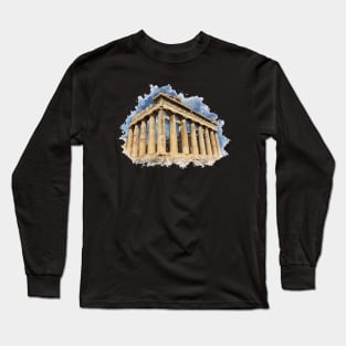 Parthenon, Athens, Greece sticker Long Sleeve T-Shirt